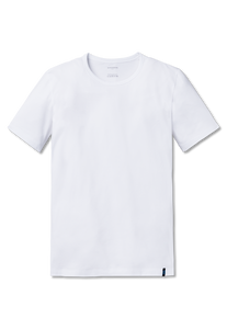Schiesser – T-shirt 2 pack Wit O-hals – 95/5 - Mulder Fashion