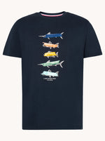 Afbeelding in Gallery-weergave laden, A Fish Named Fred Tshirt marine
