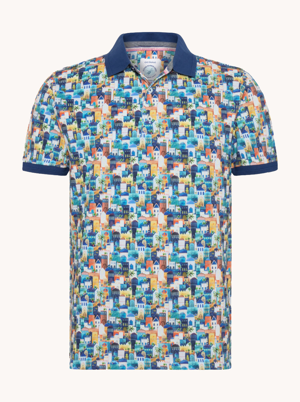 Polo Fish Named Fred blauw
