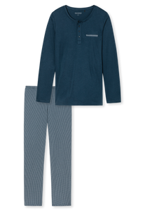 Schiesser – Pyjama Marine - Mulder Fashion