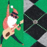 Afbeelding in Gallery-weergave laden, Burlington – Sokken 2-pack Rocking Kerstman – Groen - Mulder Fashion

