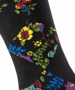 Afbeelding in Gallery-weergave laden, Burlington – Sokken Bloemen Zwart - Mulder Fashion
