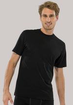 Afbeelding in Gallery-weergave laden, Schiesser – T-shirt 2 pack Zwart O-hals – American - Mulder Fashion
